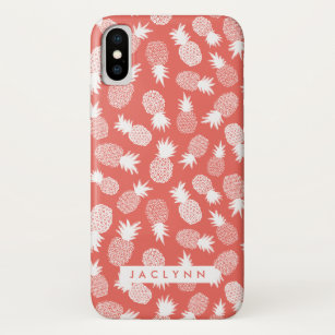 Capa Para iPhone Da Case-Mate Cor Personalizada   Padrão de ananás-abacaxi   Nom