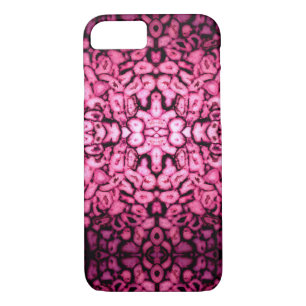 Capa iPhone 8/ 7 Cor Rosa Rosa Rosa Rosa Rosa Quartz Agate Geodes a