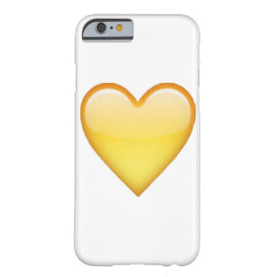 Capa Barely There Para iPhone 6 Coração Amarelo - Emoji