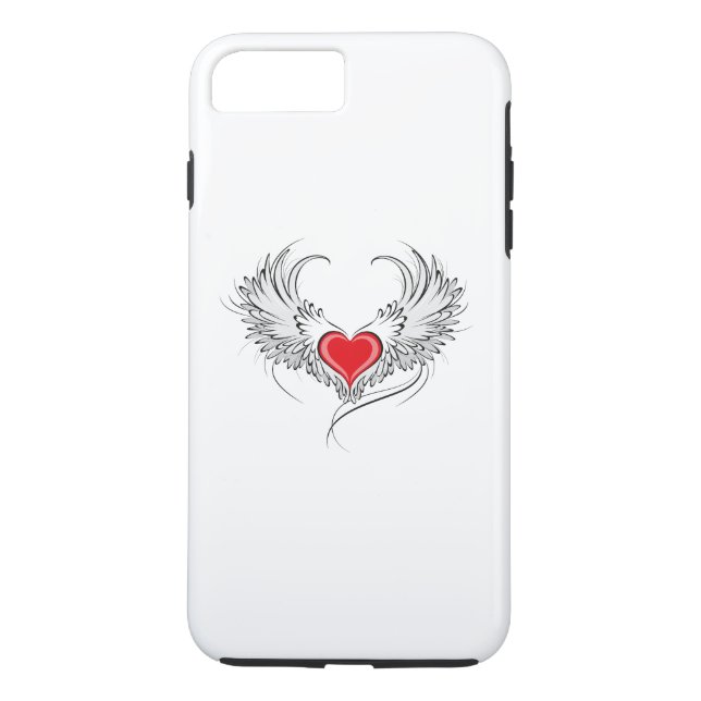 Capa Para iPhone, Case-Mate Coração Anjo Vermelho com asas (Verso)