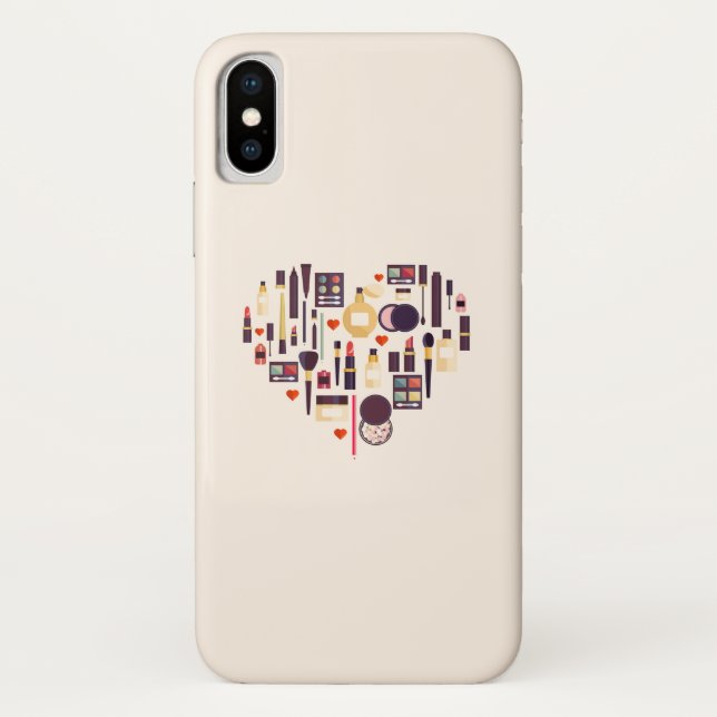Capa Para iPhone, Case-Mate Coração de Comestics (Verso)