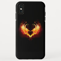 Coração do Anjo Fogo com Asas