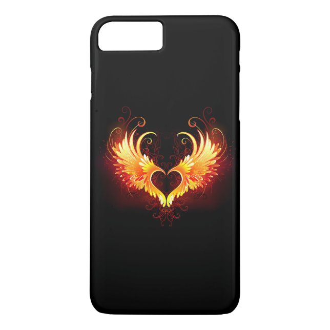 Capa Para iPhone, Case-Mate Coração do Anjo Fogo com Asas (Verso)