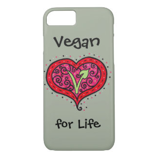 Capa iPhone 8/ 7 Coração do Vegan