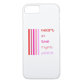 Capa iPhone 8/ 7 Coração no lugar certo