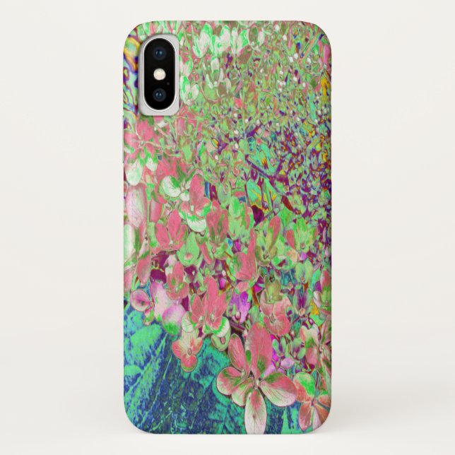 Capa Para iPhone, Case-Mate Coral Elegante e Chartreuse Limelight Hydrangea (Verso)