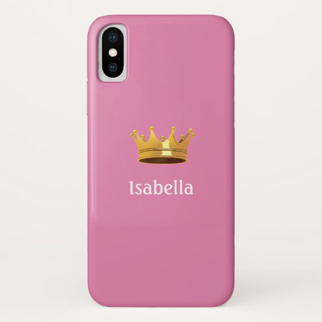 Capa Para iPhone, Case-Mate Coroa em Rose Gold (Verso)