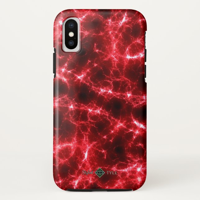 Capa Para iPhone, Case-Mate Córregos de Luz Vermelha (Verso)