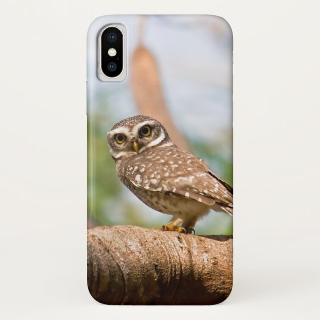 Capa Para iPhone, Case-Mate Coruja manchada no vôo da manhã (Verso)