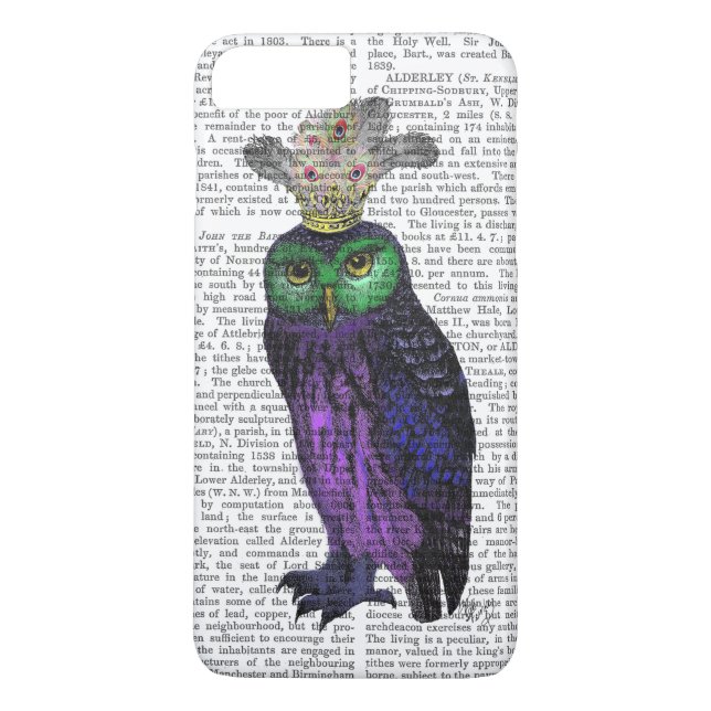 Capa Para iPhone, Case-Mate Coruja Roxa (Verso)