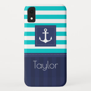 Capa Para iPhone Da Case-Mate Costume náutico listrado moderno na moda do desig