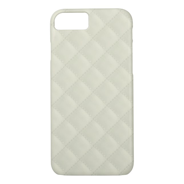 Capa Para iPhone, Case-Mate Couro acolchoado creme (Verso)