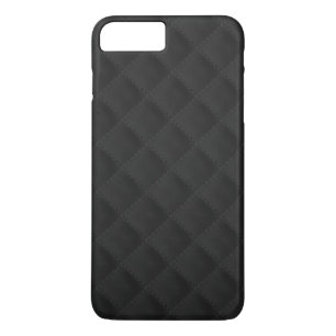 Capa iPhone 8 Plus/7 Plus Couro acolchoado preto