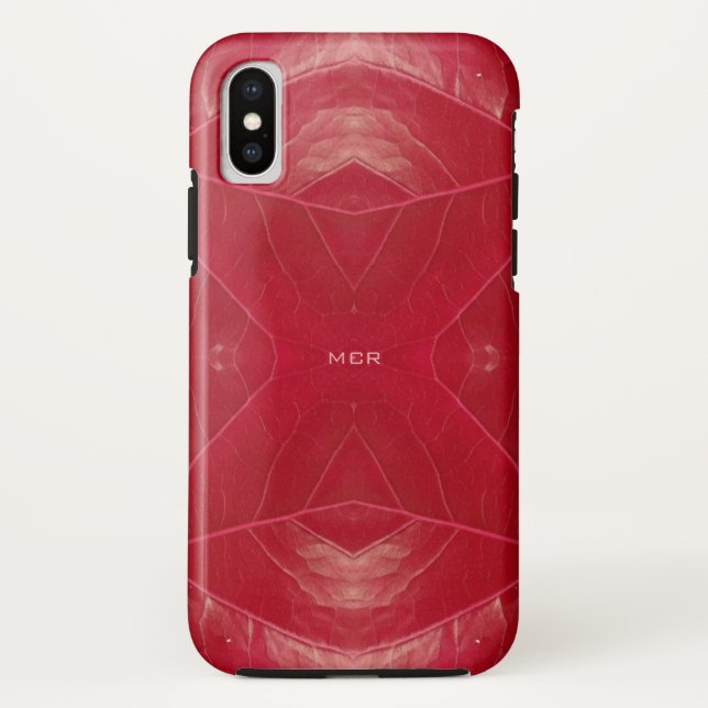 Capa Para iPhone, Case-Mate Couro Vermelho Sintético (Verso)