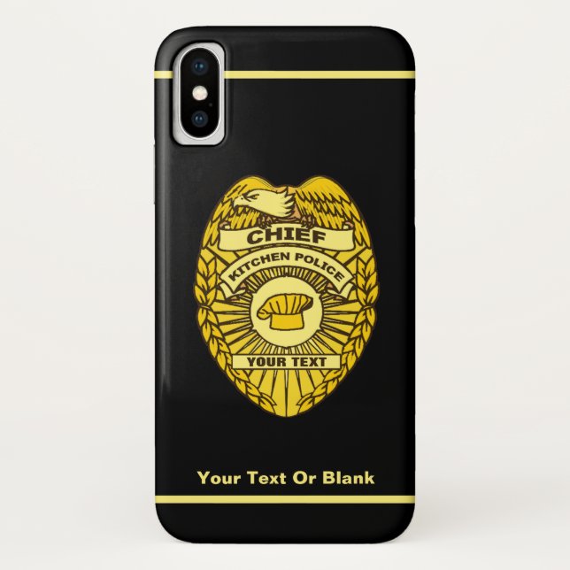 Capa Para iPhone, Case-Mate Crachá Da Polícia De Kitchen (Verso)