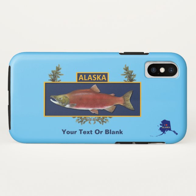 Capa Para iPhone, Case-Mate Crachá de pescadores do Alaska Combate (Verso (Horizontal))