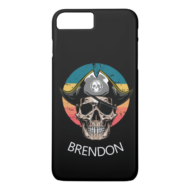 Capa Para iPhone, Case-Mate Crânio de Pirata Sunset (Verso)