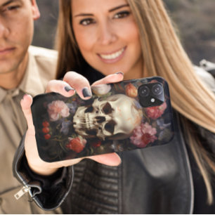 Capa Para iPhone Da Case-Mate Cranio Flores Rosas Flor