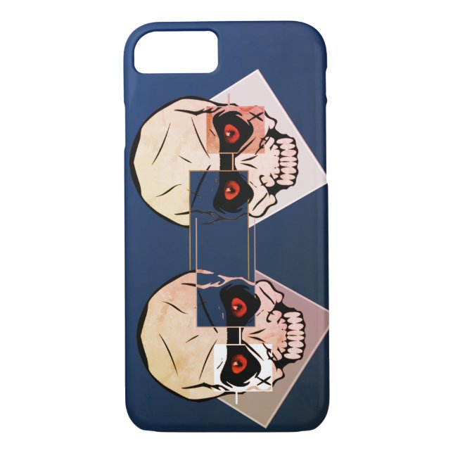 Capa Para iPhone, Case-Mate Crânio vermelho (Verso)