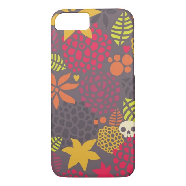 Capa Para iPhone, Case-Mate Crânios e flores (Verso)