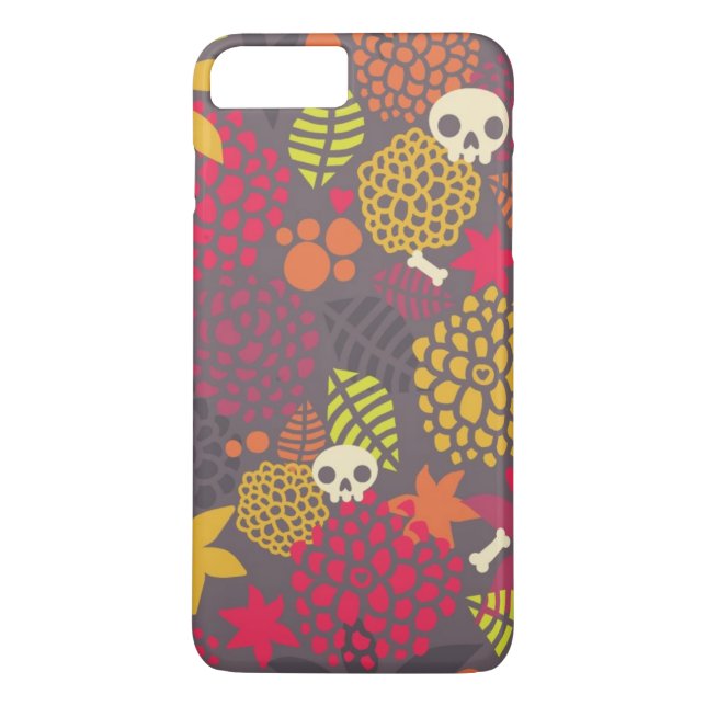 Capa Para iPhone, Case-Mate Crânios e flores (Verso)