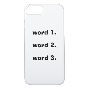 Capa Para iPhone Da Case-Mate Criar expressão simples de três palavras de texto 