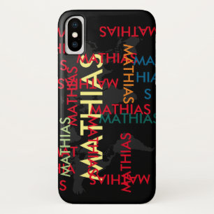 Capa Para iPhone X criar padrão de Nome personalizado