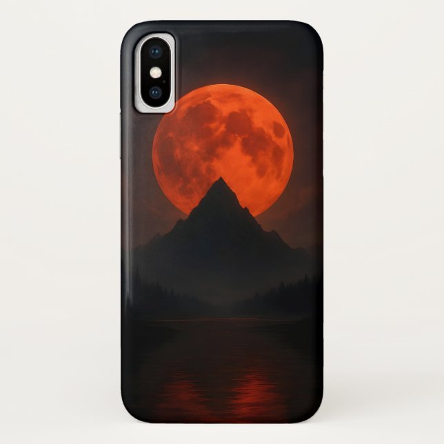 Capa Para iPhone, Case-Mate Crimson Moonrise Móvel (Verso)