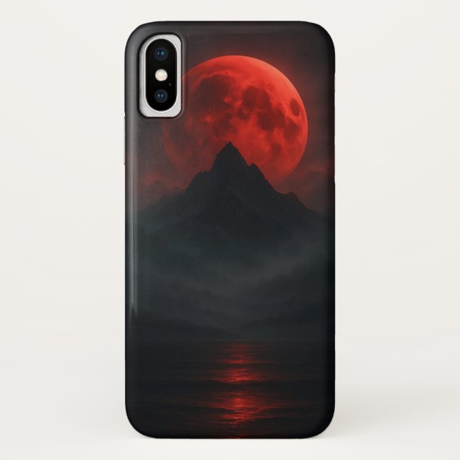 Capa Para iPhone, Case-Mate Crimson Moonrise Móvel (Verso)