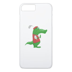 Capa Para iPhone Da Case-Mate Crocodilo jogando cartoon de golfe