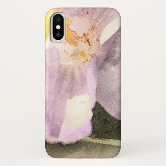 Capa Para iPhone, Case-Mate Crocus Watercolor Rosa Pintado (Verso)