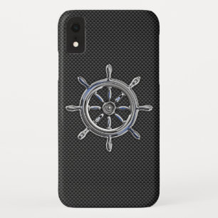 Capa Para iPhone Da Case-Mate Cromo como Roda Náutica em Fibra de Carbono