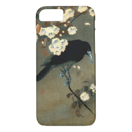 Capa iPhone 8/ 7 Crow & Blossom por Ohara Koson (1910)