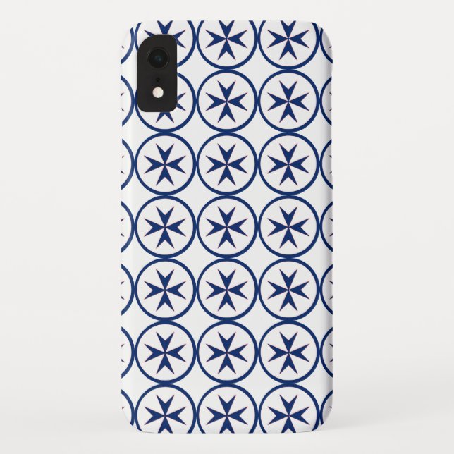 Capa Para iPhone, Case-Mate cruz de octógono BLUE CORSAIR STYLE (Verso)