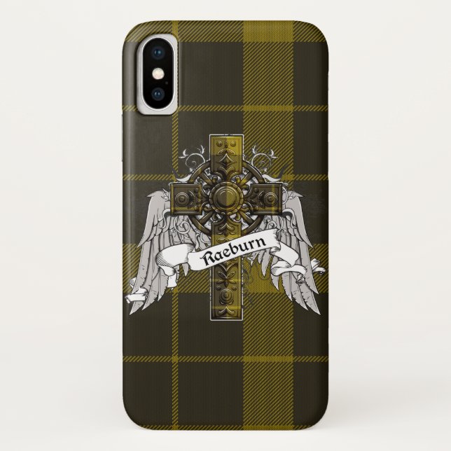 Capa Para iPhone, Case-Mate Cruz do Tartan de Raeburn (Verso)