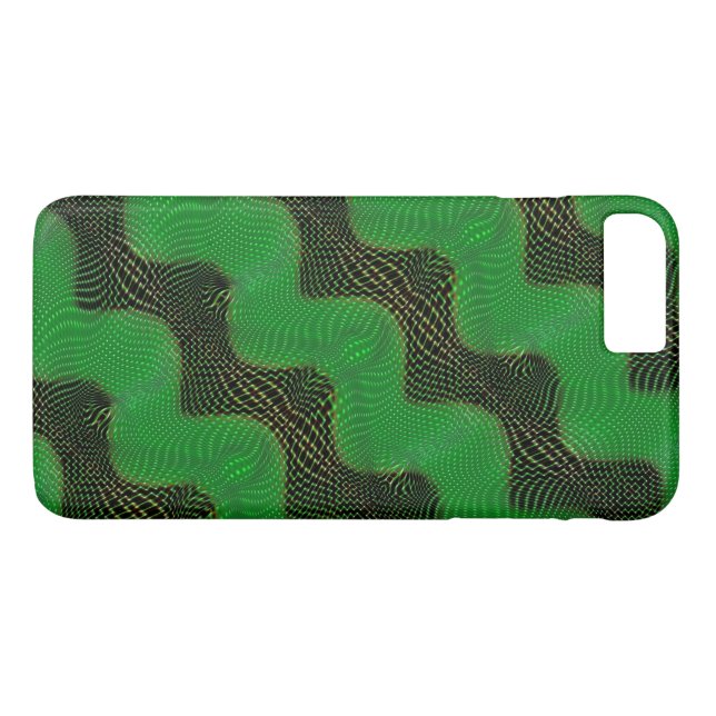 Capa Para iPhone, Case-Mate Curva verde e pontos claros sobre fundo escuro (Verso (Horizontal))