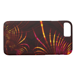 Capa iPhone 8/ 7 Curvas acastanhadas pontiagudas de cor rosa a amar