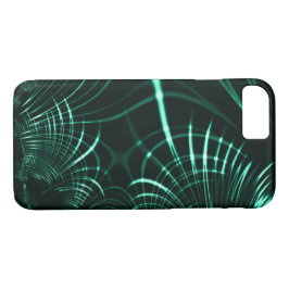 Capa iPhone 8/ 7 Curvas pontiagudas em mistura de verde-selva e men