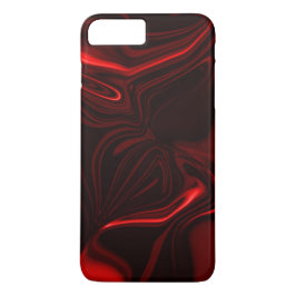 Capa iPhone 8 Plus/7 Plus Curvas vermel é claro e Escuro em Vermelha