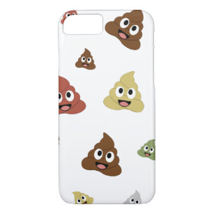 Capa iPhone 8/ 7 Cute Poop emoji ideias engraçadas de presentes