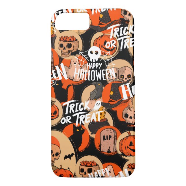 Capa Para iPhone, Case-Mate  Cute & Scary Halloween Spooky vibes  (Verso)