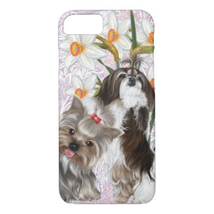 Capa iPhone 8/ 7 Cute Shih Tzu e Yorkie