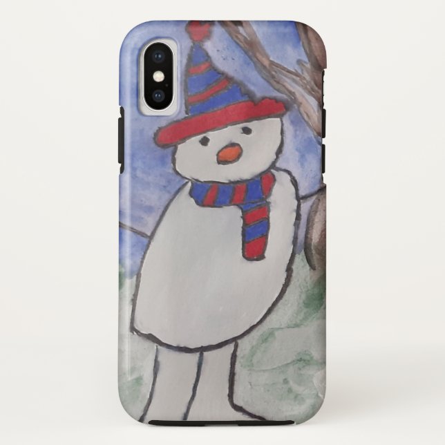Capa Para iPhone, Case-Mate Cute Snowman (Verso)