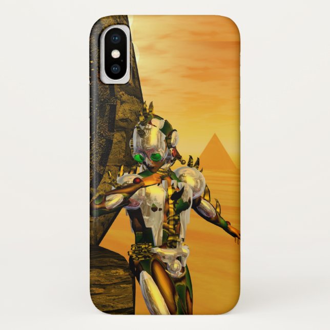 Capa Para iPhone, Case-Mate CYBORG TITAN,DESERT HYPERION Science Ficfi (Verso)