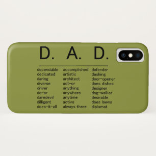Capa Para iPhone X D.A.D. Dia dos pais