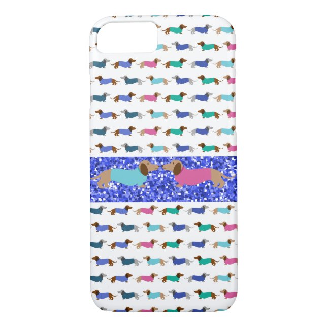 Capa Para iPhone, Case-Mate Dachshund Pastel (Verso)