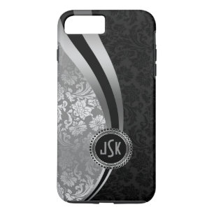Capa Para iPhone Da Case-Mate Damas Negras e Prateadas Damas Dinâmicas Monograma