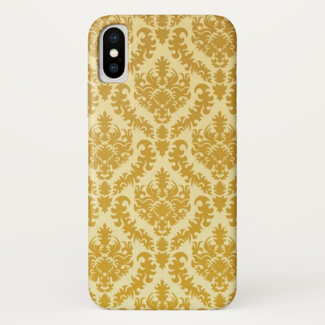 Capa Para iPhone, Case-Mate Damasco Dourado (Verso)