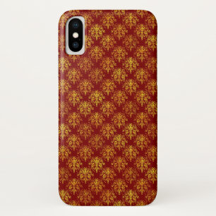 Capa Para iPhone X Damasco rico do feriado