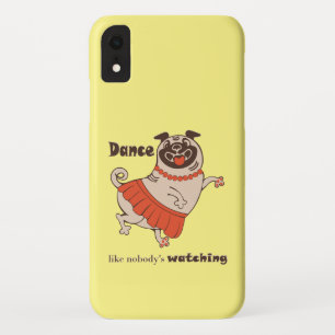 Capa Para iPhone Da Case-Mate Dança como se ninguém estivesse assistindo Pug Gir